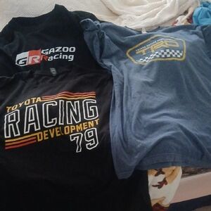Toyota Racing Development Black and Blue T-Shirts
